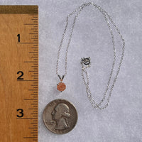 Sunstone Necklace Sterling Silver #6282-Moldavite Life