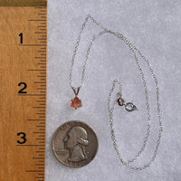 Sunstone Necklace Sterling Silver #6283-Moldavite Life