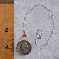 Sunstone Necklace Sterling Silver #6286-Moldavite Life