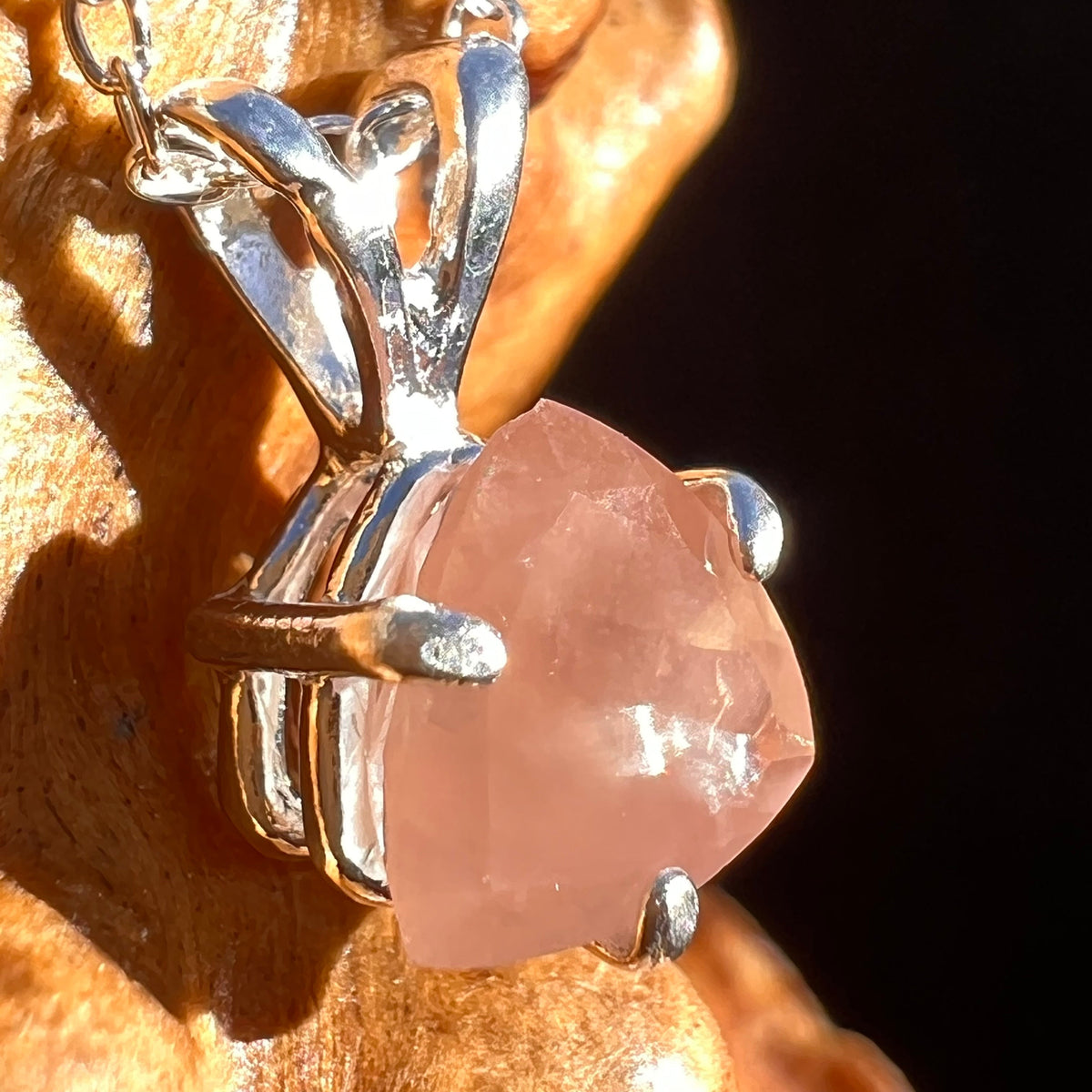 Sunstone Necklace Sterling Silver #6288-Moldavite Life