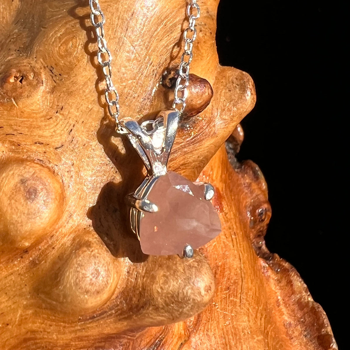 Sunstone Necklace Sterling Silver #6288-Moldavite Life