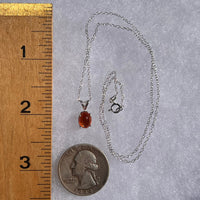 Sunstone Necklace Sterling Silver #6298-Moldavite Life