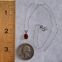 Sunstone Necklace Sterling Silver #6299-Moldavite Life