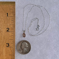 Sunstone Necklace Sterling Silver #6302-Moldavite Life
