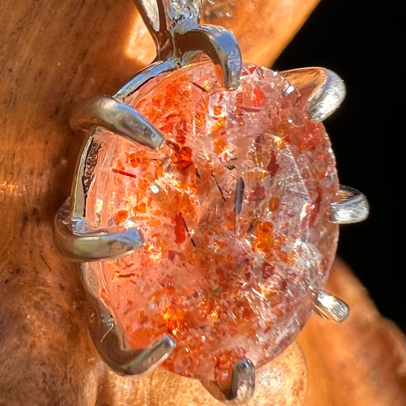 Sunstone Necklace Sterling Silver #6306-Moldavite Life