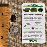 Super 7 & Moldavite Pendant Sterling Silver #8477-Moldavite Life