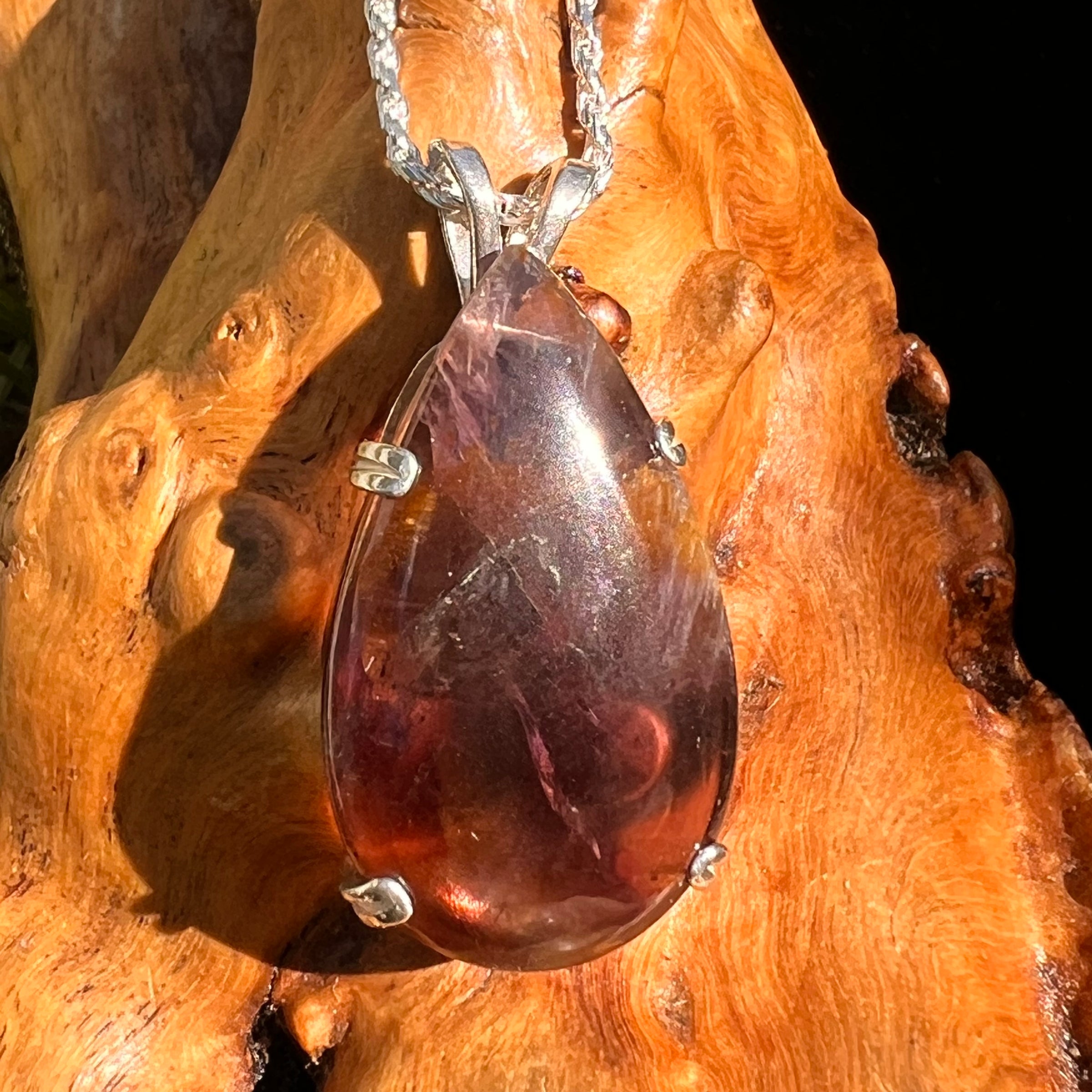Super 7 Pendant Sterling Silver #8484-Moldavite Life
