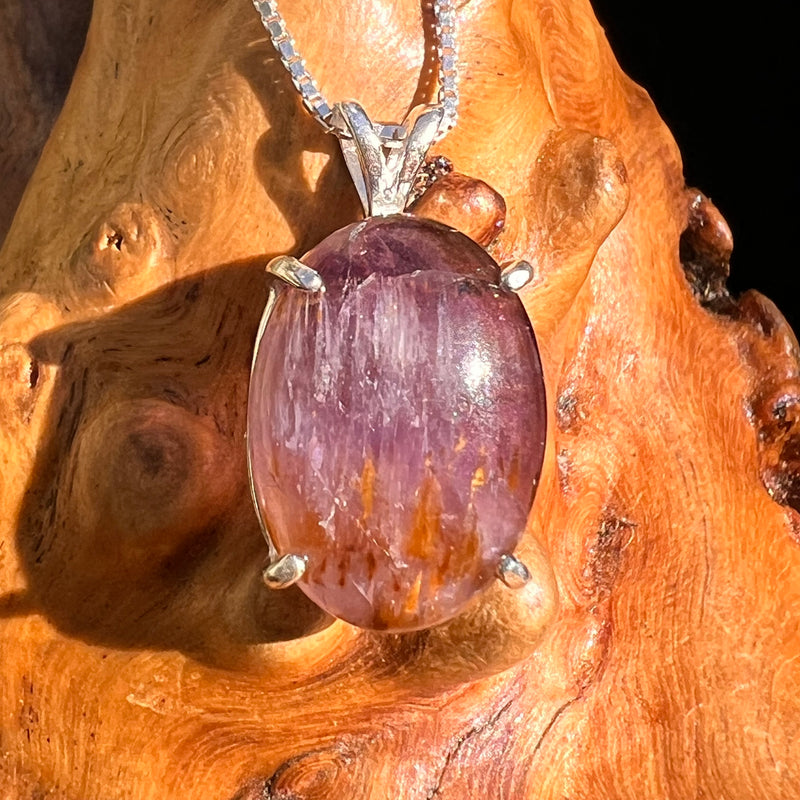Super 7 Pendant Sterling Silver #8485-Moldavite Life