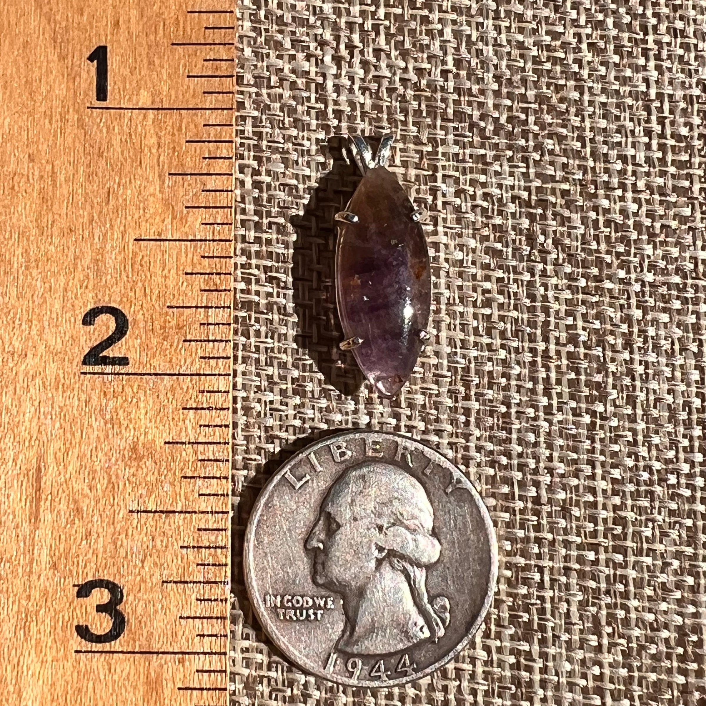 Super 7 Pendant Sterling Silver #8486-Moldavite Life