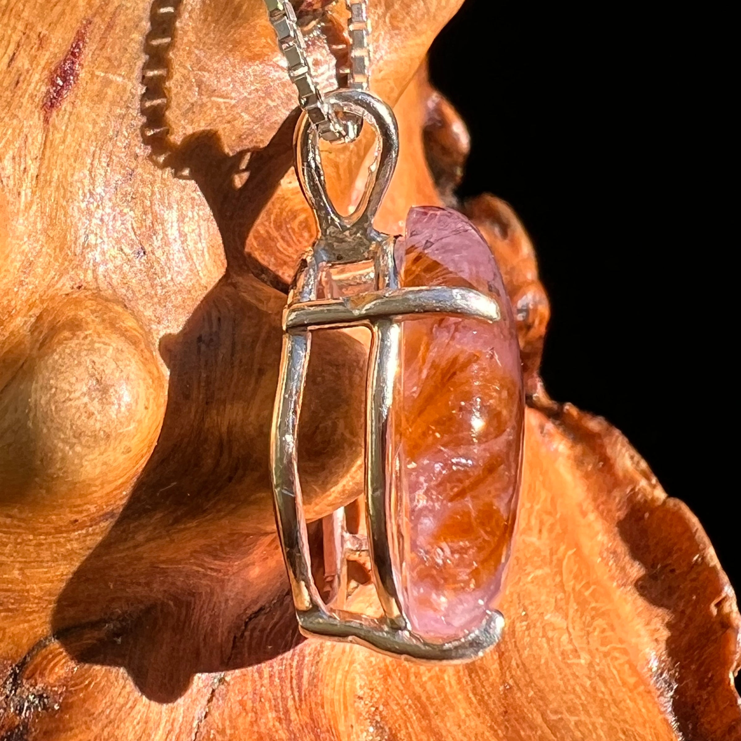 Super 7 Pendant Sterling Silver #8487-Moldavite Life