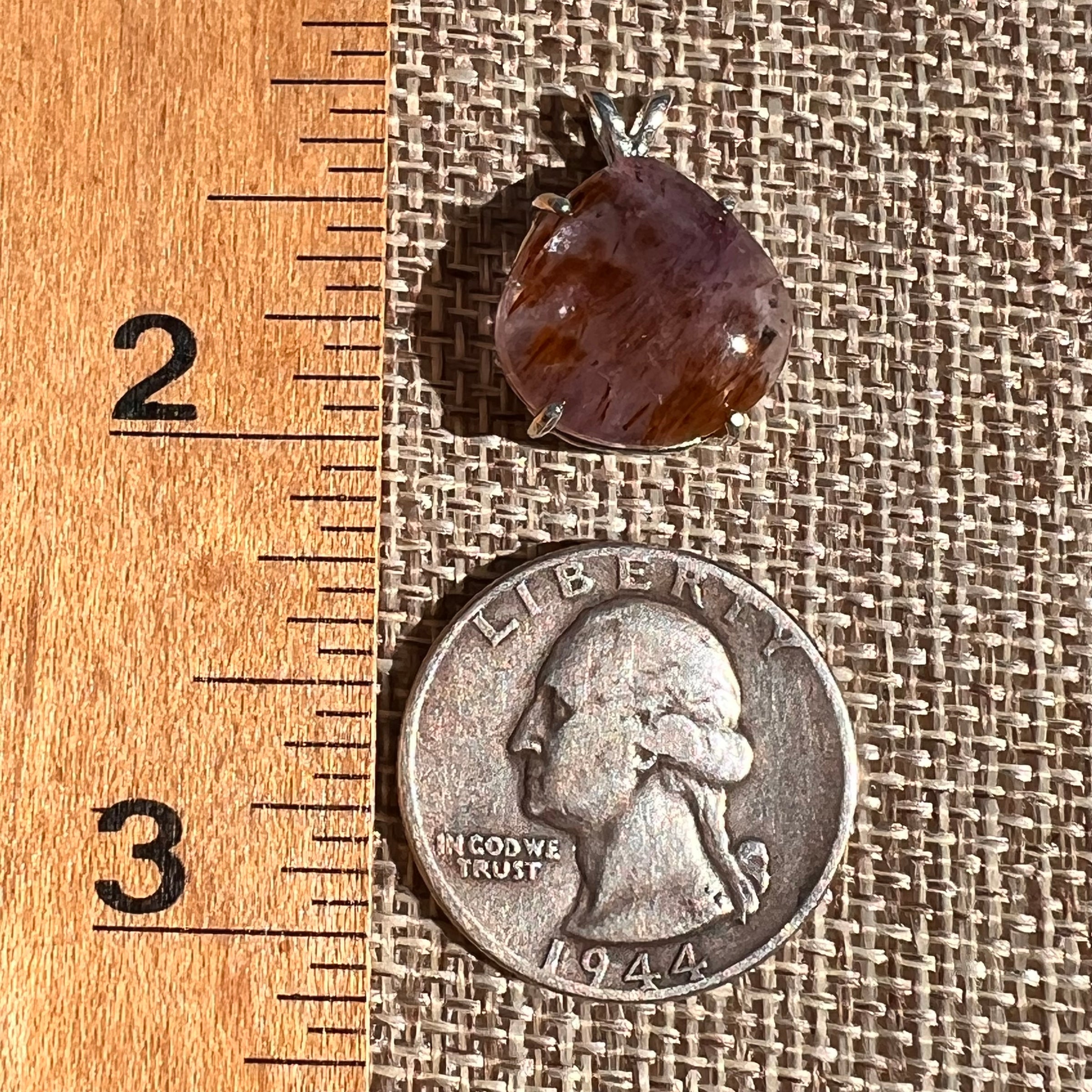 Super 7 Pendant Sterling Silver #8487-Moldavite Life