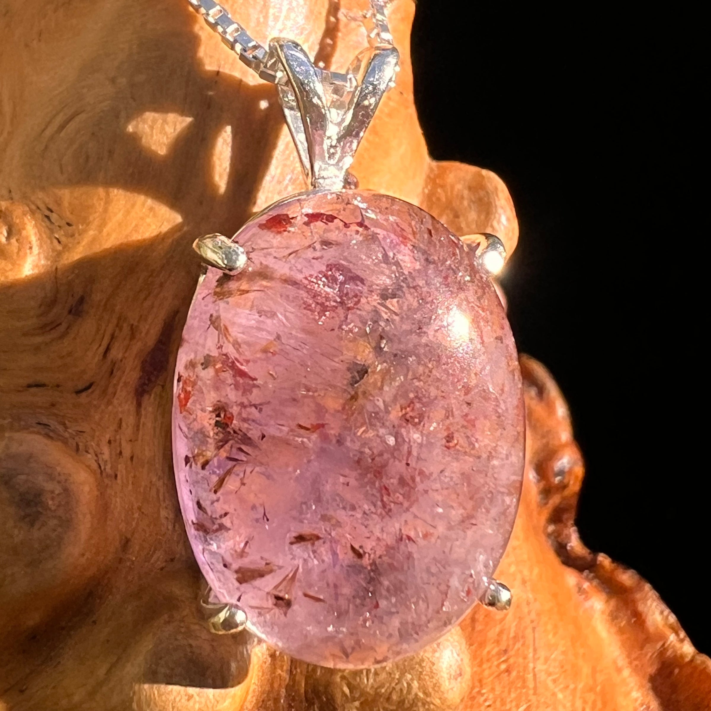 Super 7 Pendant Sterling Silver #8488-Moldavite Life