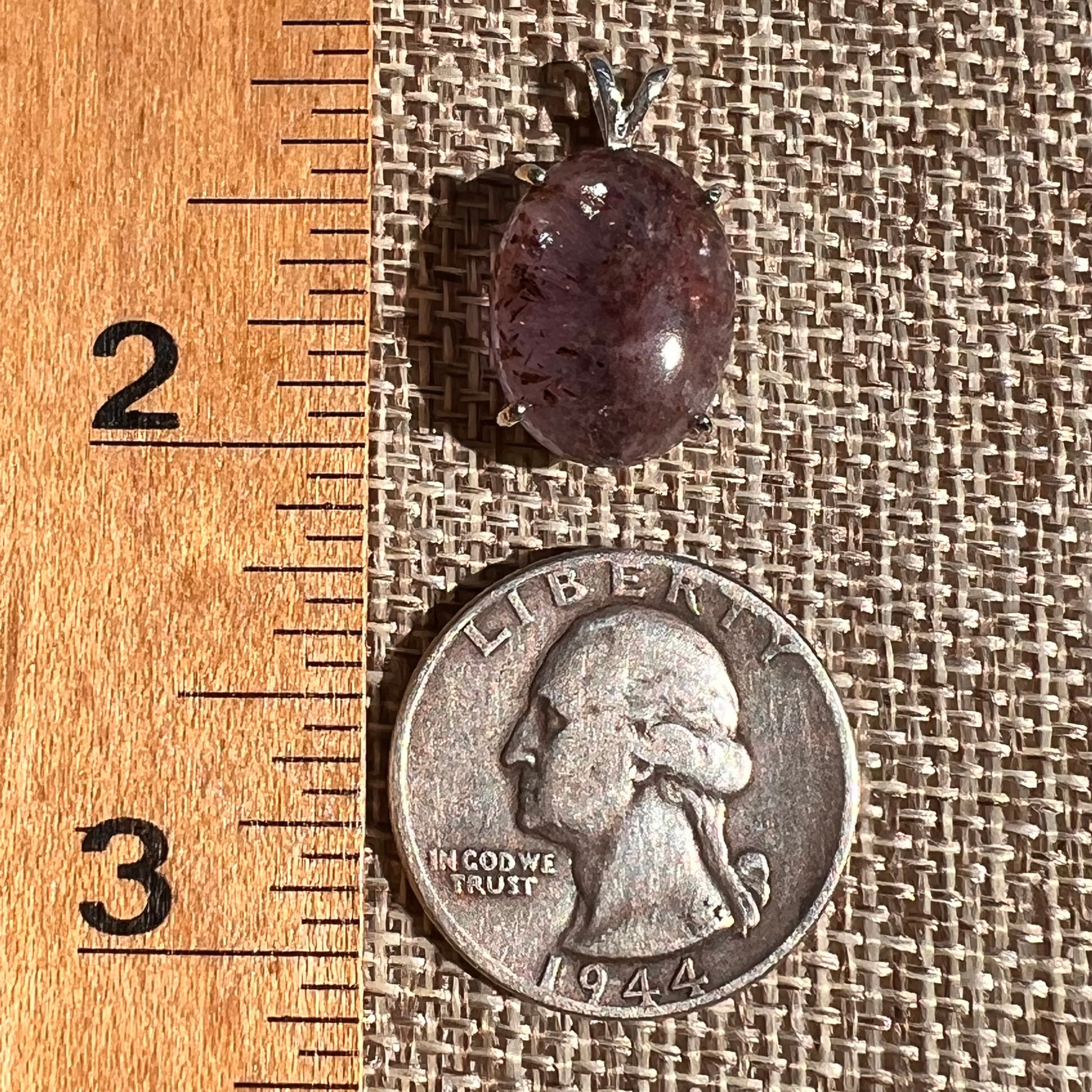 Super 7 Pendant Sterling Silver #8488-Moldavite Life