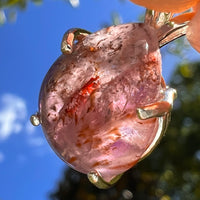 Super 7 Pendant Sterling Silver #8489-Moldavite Life