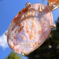 Super 7 Pendant Sterling Silver #8490-Moldavite Life
