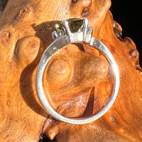 Tanzanite & Moldavite Ring Sterling Silver #6118-Moldavite Life