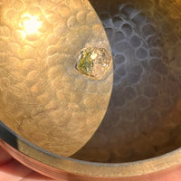 Tibetan Singing Bowl Moldavite, Phenacite, & Herkimer #67-Moldavite Life
