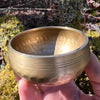 Tibetan Singing Bowl with Herkimer #5-Moldavite Life