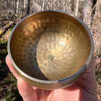 Tibetan Singing Bowl with Moldavite #6-Moldavite Life