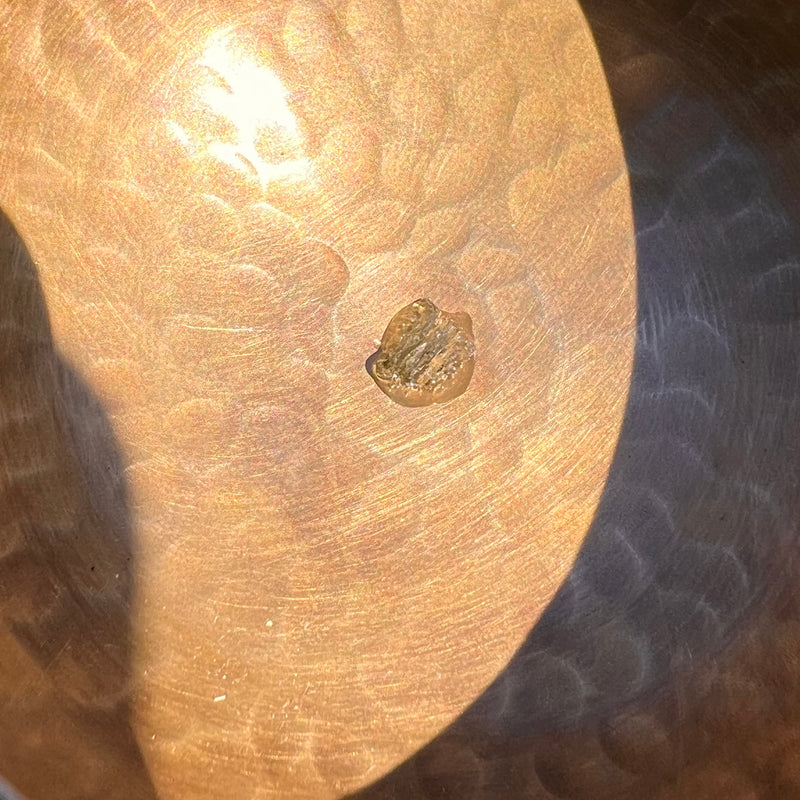 Tibetan Singing Bowl with Moldavite #64-Moldavite Life