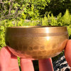 Tibetan Singing Bowl with Moldavite #65-Moldavite Life
