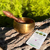 Tibetan Singing Bowl with Moldavite #68-Moldavite Life