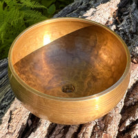Tibetan Singing Bowl with Moldavite #70-Moldavite Life