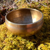 Tibetan Singing Bowl with Phenacite #8-Moldavite Life