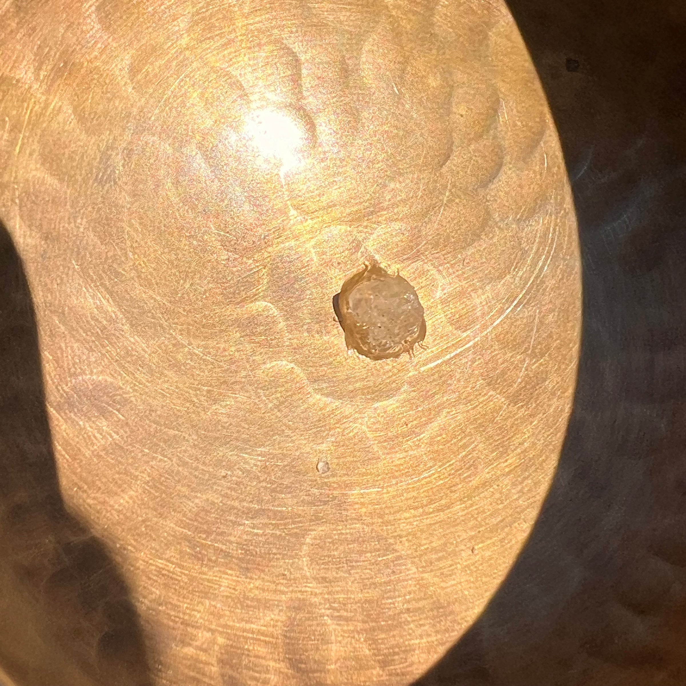 Tibetan Singing Bowl with Phenakite #56-Moldavite Life