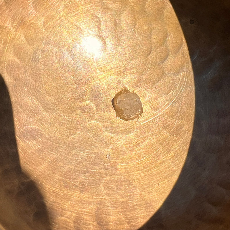 Tibetan Singing Bowl with Phenakite #56-Moldavite Life