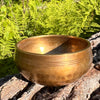 Tibetan Singing Bowl with Phenakite #57-Moldavite Life