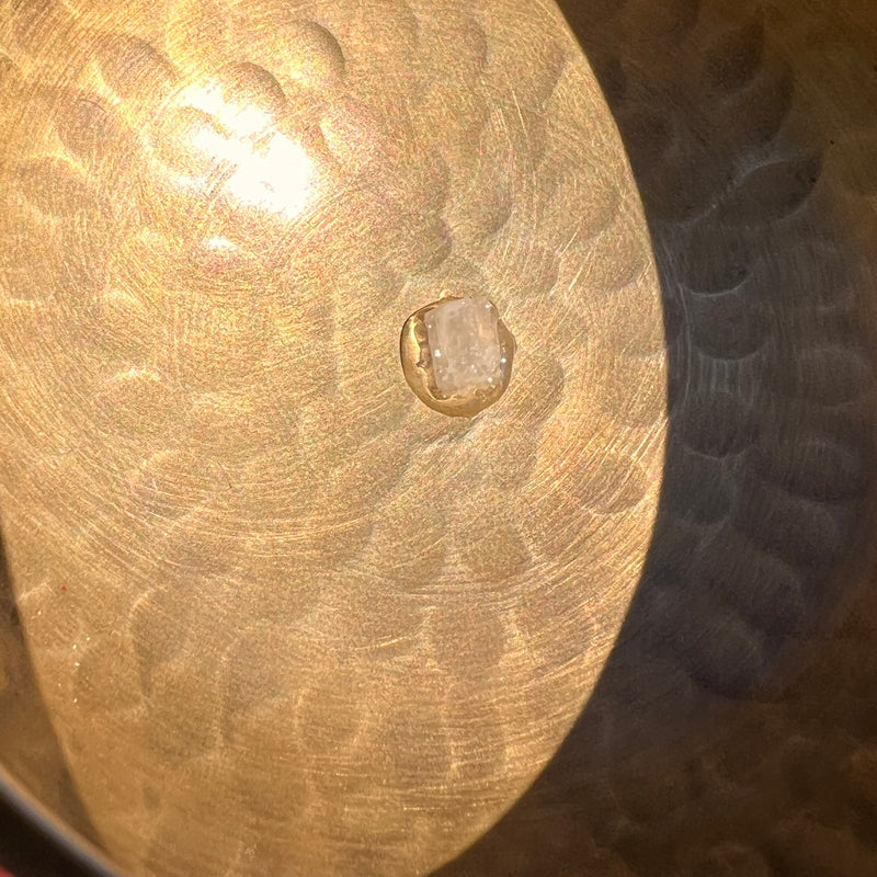 Tibetan Singing Bowl with Phenakite #58-Moldavite Life