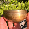 Tibetan Singing Bowl with Phenakite #59-Moldavite Life