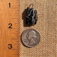 Tibetan Tektite Sterling Pendant #7536-Moldavite Life