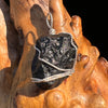 Tibetan Tektite Sterling Pendant #7537-Moldavite Life