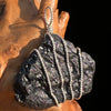 Tibetan Tektite Sterling Pendant #7540-Moldavite Life