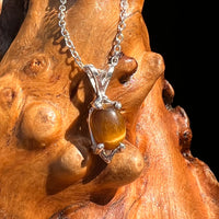 Tiger Eye Necklace Sterling Silver #7757-Moldavite Life