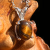 Tiger Eye Necklace Sterling Silver #7762-Moldavite Life