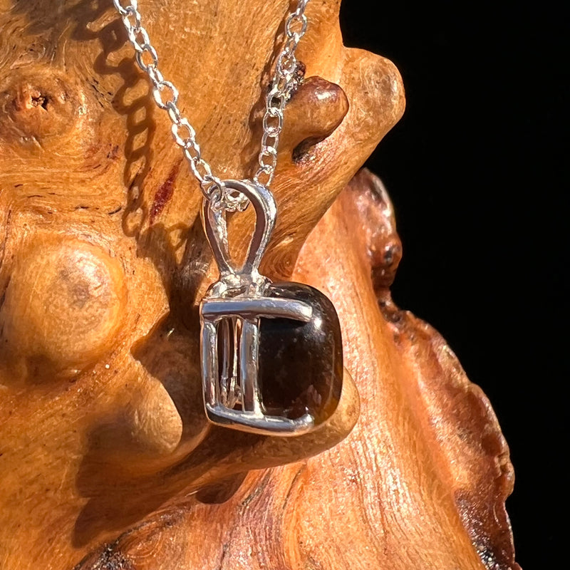 Tiger Eye Necklace Sterling Silver #7762-Moldavite Life