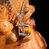 Tiger Eye Necklace Sterling Silver #7763-Moldavite Life