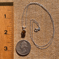 Tiger Eye Necklace Sterling Silver #7764-Moldavite Life