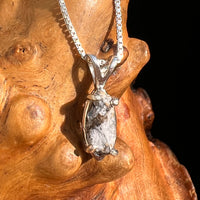 Tiglit Meteorite "Messenger of the Gods" Necklace Sterling #6781-Moldavite Life