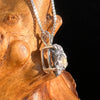 Tiglit Meteorite "Messenger of the Gods" Necklace Sterling #6785-Moldavite Life