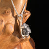 Tiglit Meteorite "Messenger of the Gods" Necklace Sterling #6786-Moldavite Life
