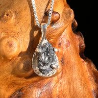 Tiglit Meteorite "Messenger of the Gods" Necklace Sterling #6786-Moldavite Life