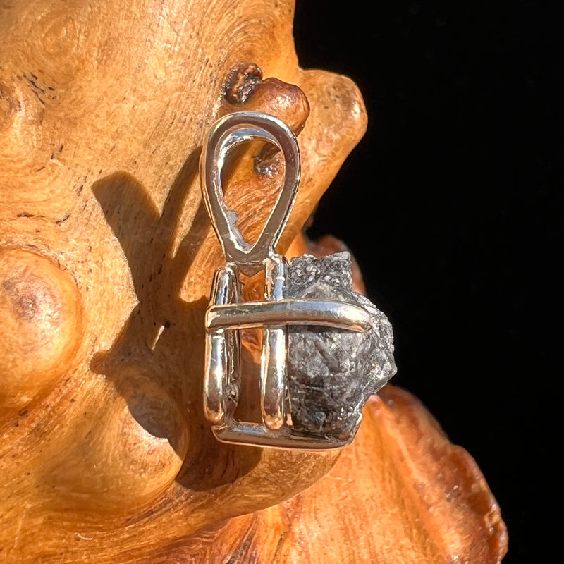 Tiglit Meteorite "Messenger of the Gods" Pendant Sterling #6784-Moldavite Life