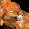 Tiny Tanzanite Rose Ring Sterling Silver-Moldavite Life