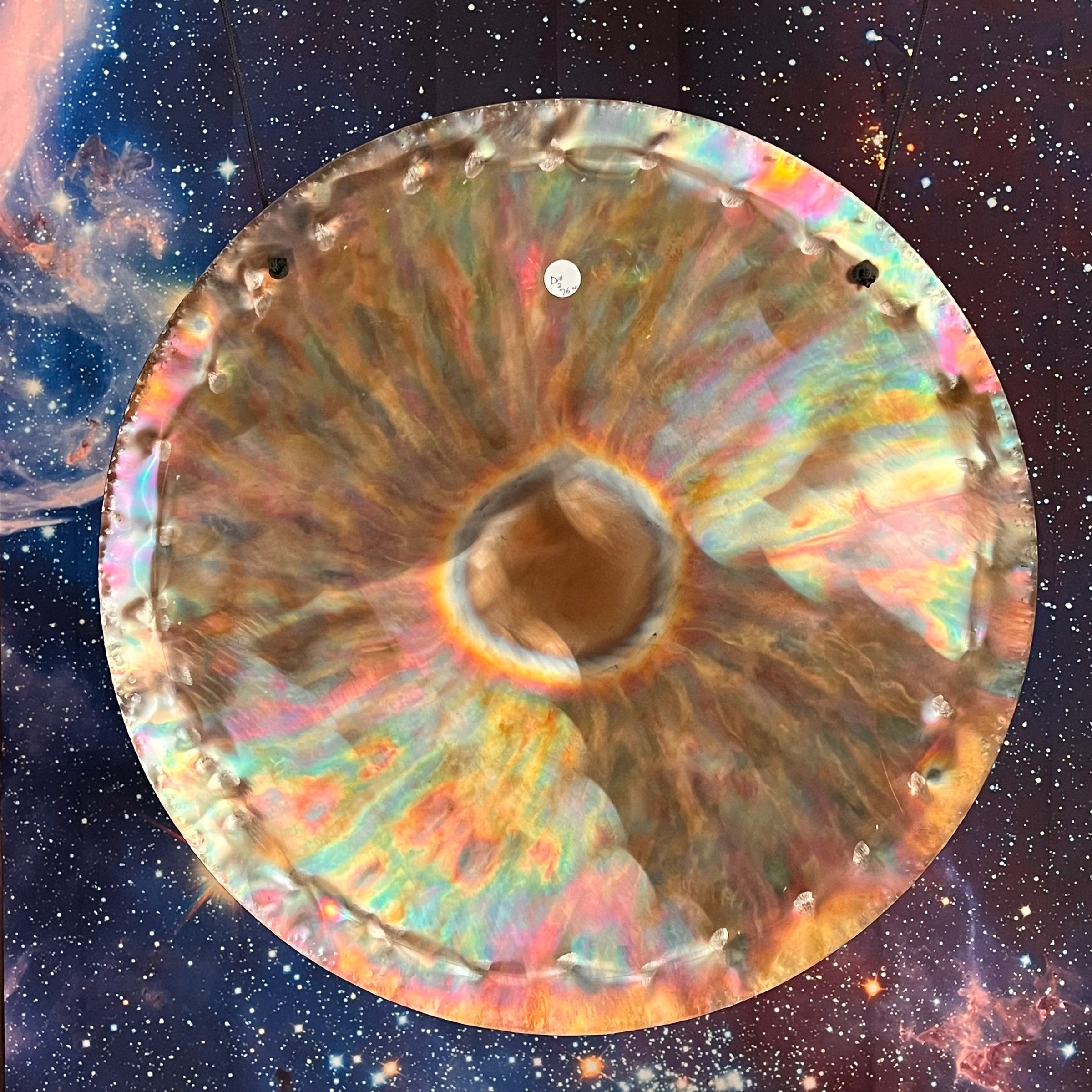 Vortex Sun Portal Gong 20"-Moldavite Life