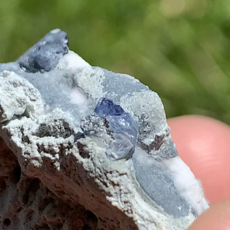 Benitoite, Natrolite, Joaquinite, & Crossite