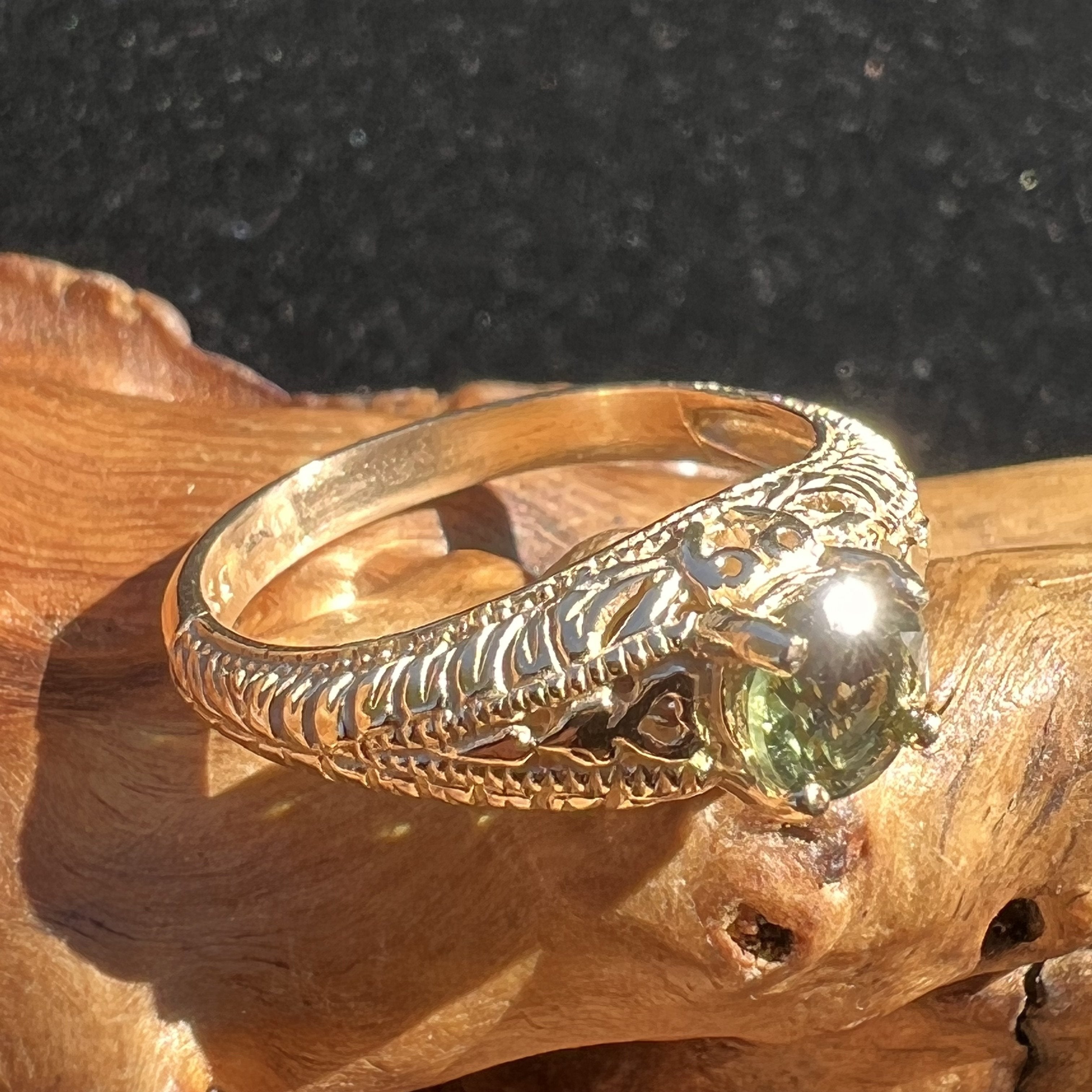 Antique Gold Pearl Cabochon Tiger's Eye Ring – Boylerpf